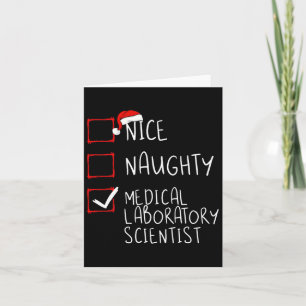 Cartão Cientista de Laboratório Médico Malicioso Natal