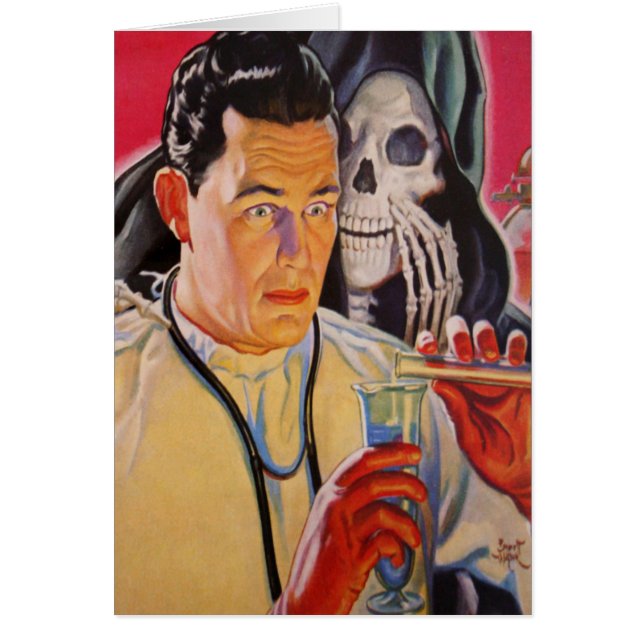 Cartão Cientista louco (Frente)