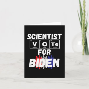 Cartão Cientista Vota Biden