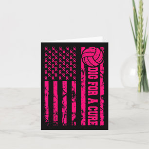 Cartão Cig Para Um Cancer De Mama Curto Volleybyll Pink A