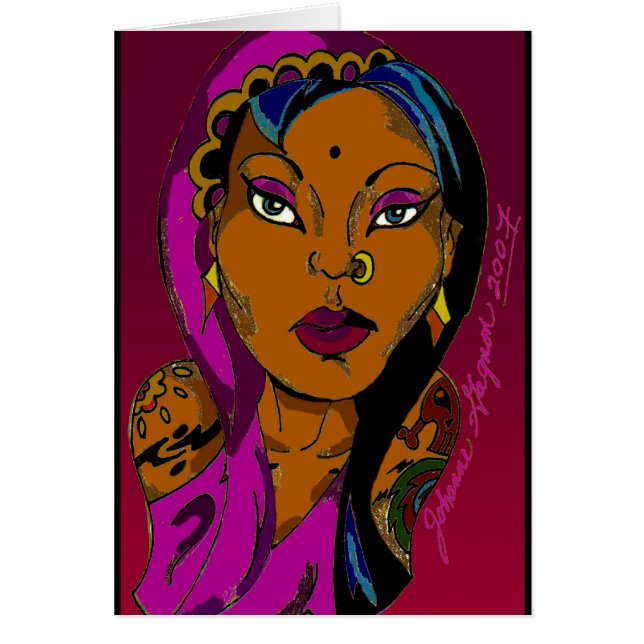 Cartão Cigano do rock and roll (Frente)