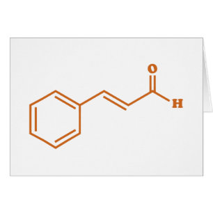 Cartão Cinamaldeído Cinamaldeído Fórmula Química Molecula