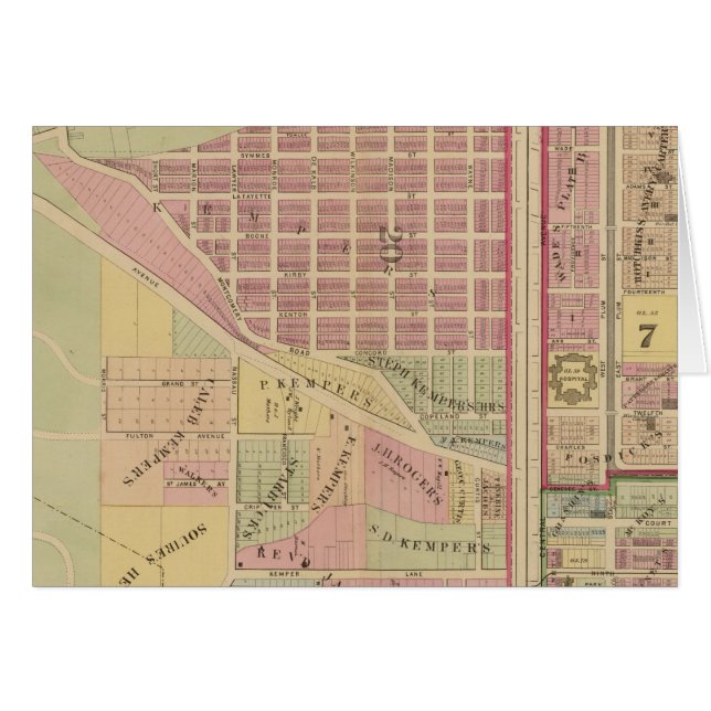 Cartão Cincinnati, Ohio 4 (Frente Horizontal)