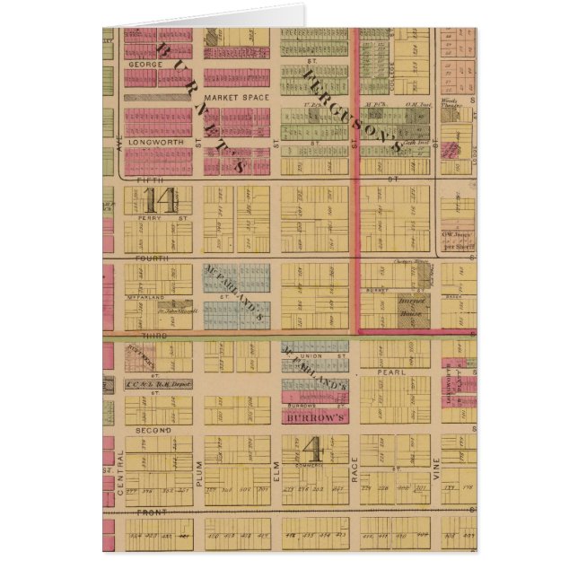 Cartão Cincinnati, Ohio 6 (Frente)