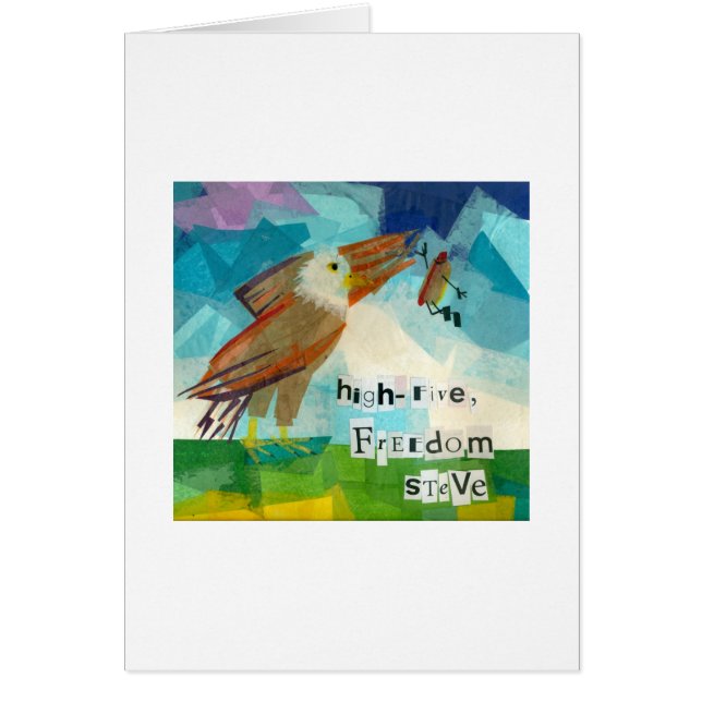 Cartão Cinco altos, liberdade Steve (Frente)
