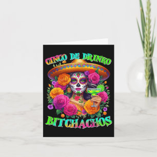 Cartão Cinco De Drinko Achos Cinco De Mayo Bebendo Mexica