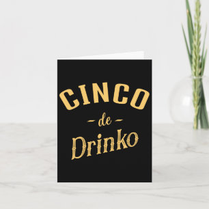 Cartão Cinco de Drinko - Cinco de Mayo, masculino