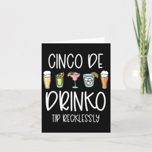 Cartão Cinco De Drinko Mayo Mulheres Dão Uma Dica No Seu