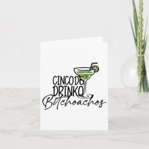 Cartão Cinco De Drinko Oachos - Cinco De Mayo Mexicano Pa