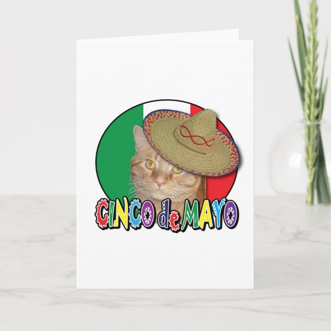 Cartão Cinco de Mayo (Frente)