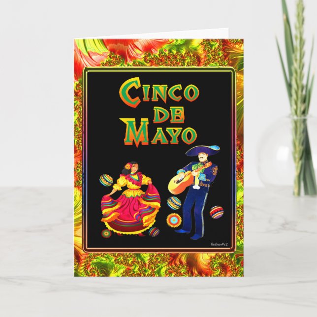 Cartão Cinco De Mayo (Frente)
