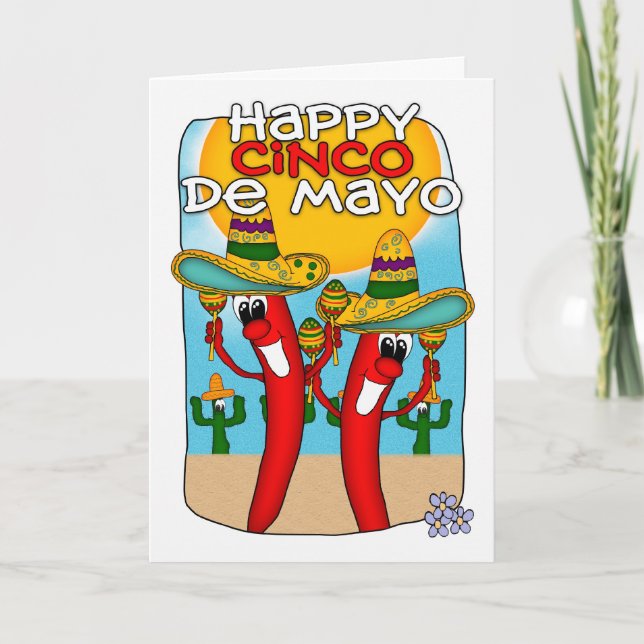 Cartão Cinco De Mayo (Frente)