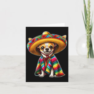 Cartão Cinco De Mayo 2025 Chihuahua Dog Lover Sombrero Ta