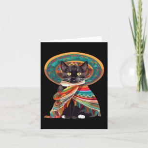 Cartão Cinco De Mayo Cat Design Para Mulheres