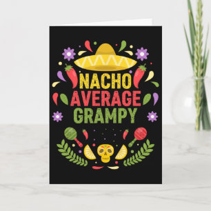 Cartão Cinco De Mayo Divertido Nacho Avô Médio Engraçado
