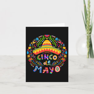 Cartão Cinco de Mayo Fiesta Esquadrão Homens em Combate à