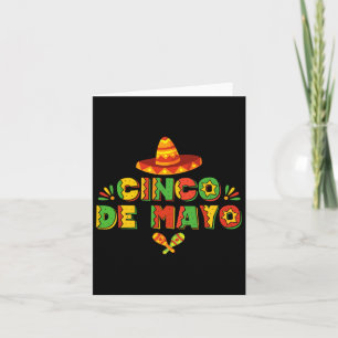Cartão Cinco de Mayo Fiesta Esquadrão Homens em Combate à