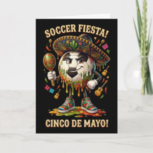 Cartão Cinco De Mayo Futebol Fiesta Drip Esporte Amor Hom