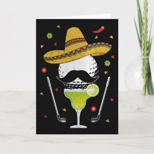 Cartão Cinco De Mayo Golfe Byl Com Sombrero E Margarita
