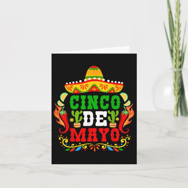 Cartão Cinco De Mayo Lets Fiesta Squad 5 De Mayo Mexicano (Frente)