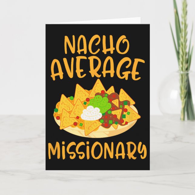 Cartão Cinco De Mayo Nacho Average Missionary Fiesta Mexi (Frente)