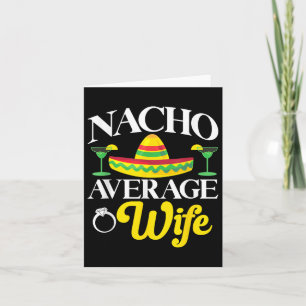 Cartão Cinco De Mayo Nacho Esposa Média Mexicana Fiesta C