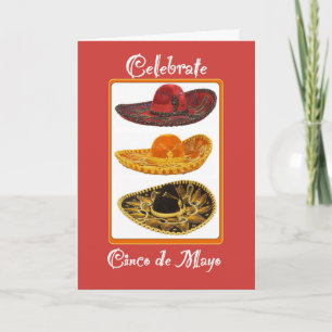 Cartão Cinco De Mayo Sombreros