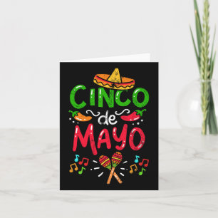 Cartão Cinco De Mayo Vintage México