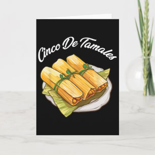 Cartão Cinco De Tamales Engraçado Cinco De Mayo Receita M