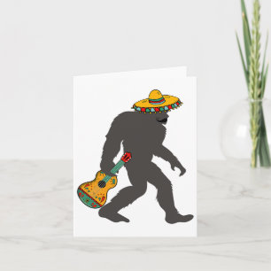Cartão Cinco Engraçados De Mayo Pé Grande Violão Mexicano