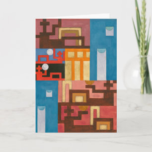 Cartão Cinco números estendidos   Sophie Taeuber-Arp  