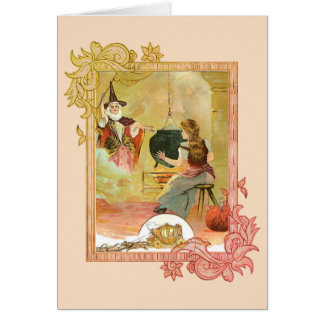 Cartão Cinderela E Seu Fada Deus Mãe