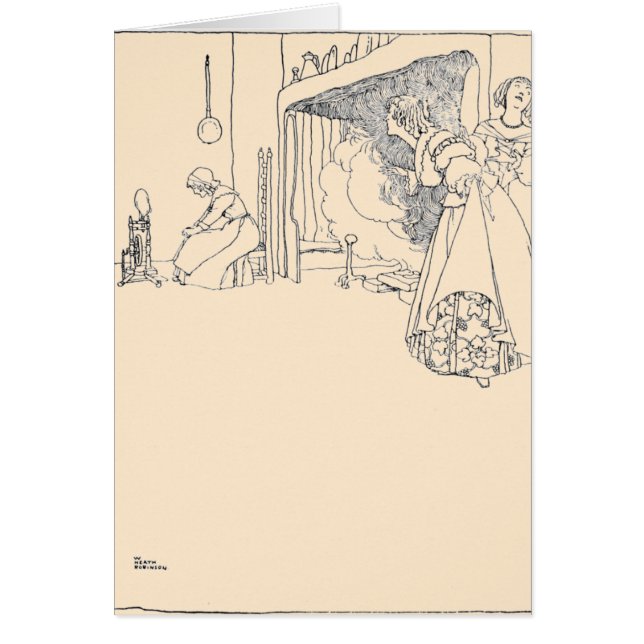 Cartão Cinderella e suas duas irmãs (Frente)