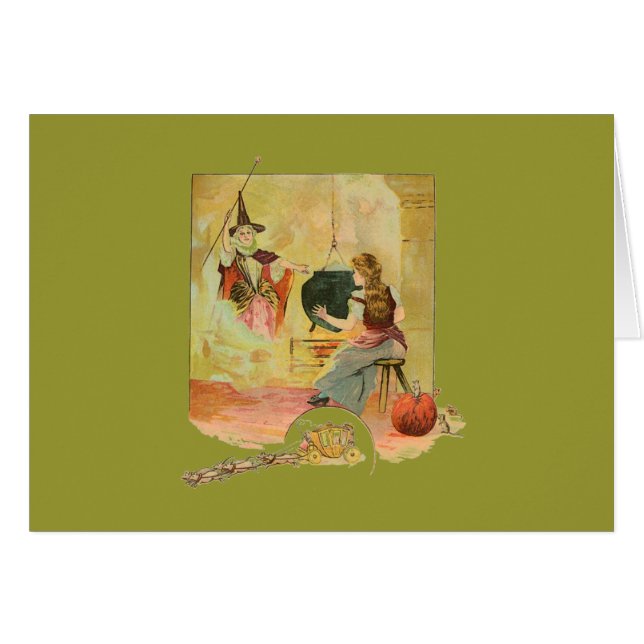 Cartão Cinderella Fairytale (Frente Horizontal)