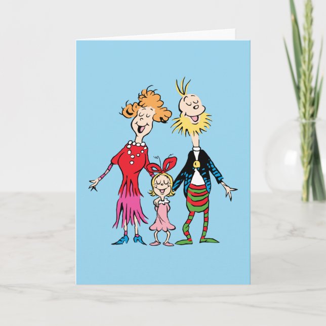 Cartão Cindy Lou Who's Family Portrait (Frente)