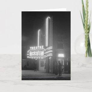Cartão Cinema à noite, Greensboro, Georgia 1940