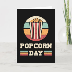 Cartão Cinema Popcorn Day Filme Snack Pop Filme Ideia de 