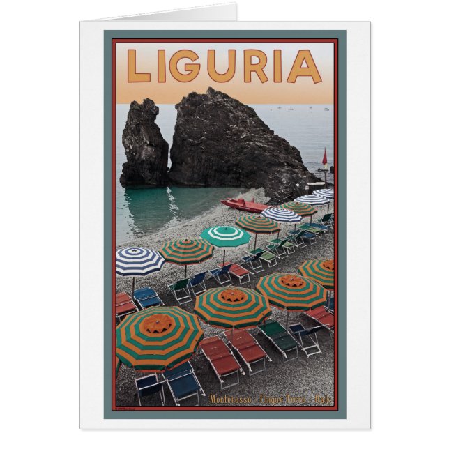 Cartão Cinque Terre - Liguria (Frente)