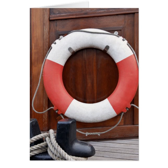 Cartão Cinto de salvação dos navios (Frente)