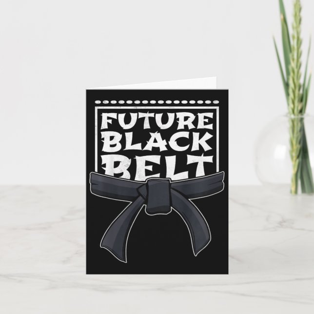 Cartão Cinto Negro Futuro (Frente)