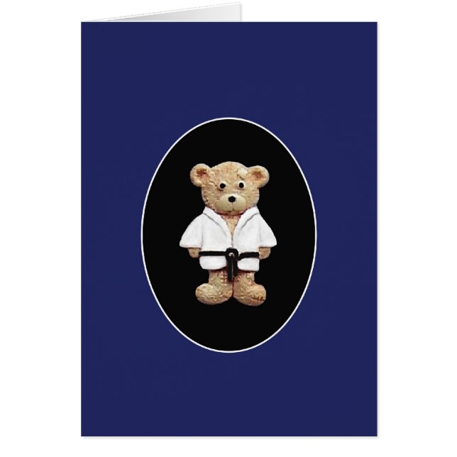 Cartão Cinturão negro do judo (Frente)