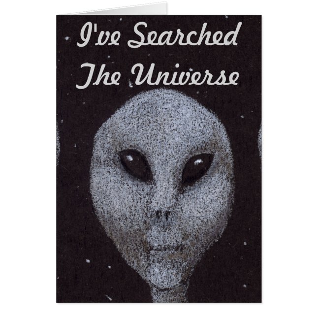 Cartão Cinza alienígena (Frente)