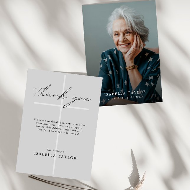 Cartão Cinza de Fotografias do Memorial Croata Obrigado (Criador carregado)