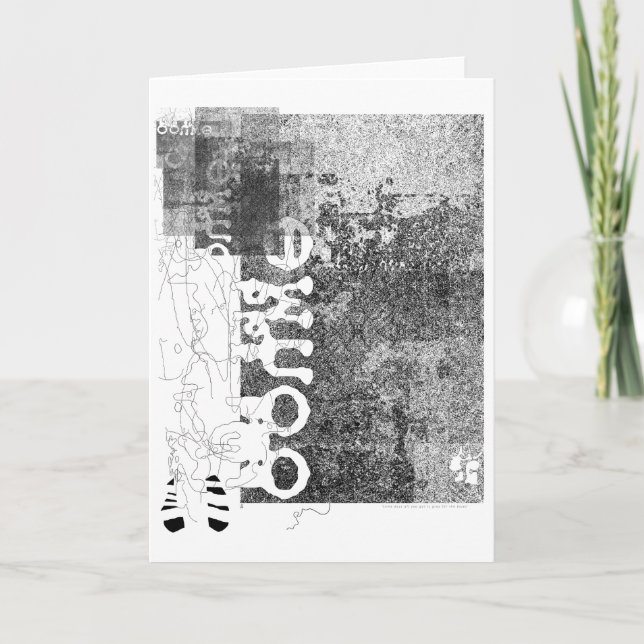 Cartão Cinza Para O Blues (Frente)