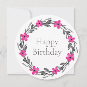 Cartão Cinza Rosa Quente Pano-Preto Mola Aquática Versa F