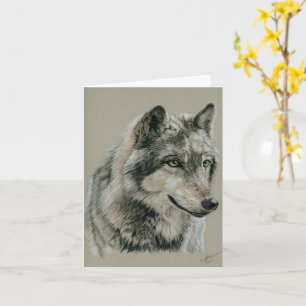 Cartão Cinza Wolf notecard