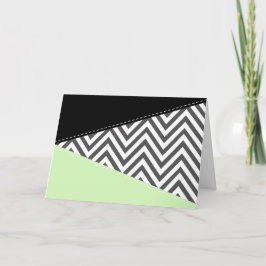 Cartão Cinza Zigzag, Cinza Chevron, Zigzag Patterno, Casa