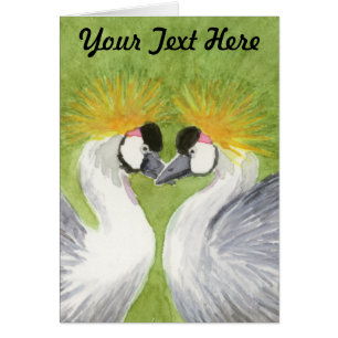 Cartão Cinzas de gruas