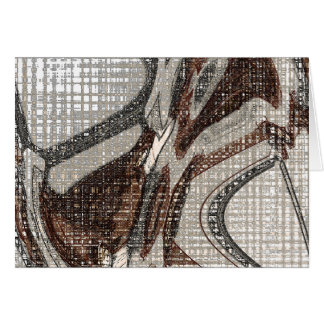Cartão Cinzas e Abstrato de arte castanha