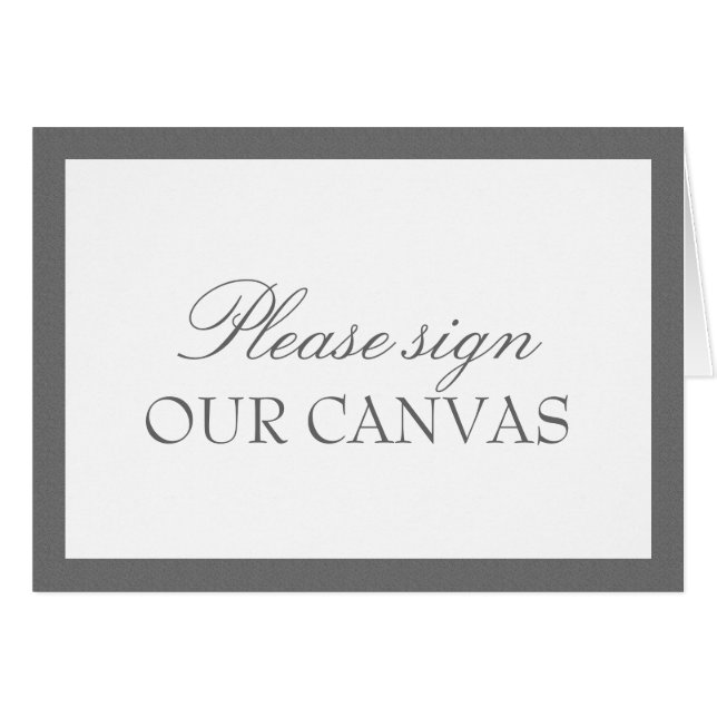 Cartão Cinzas e branco| Casamento (Frente horizontal)